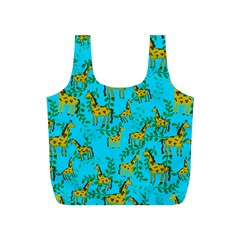 Cute Giraffes Pattern Full Print Recycle Bag (s)