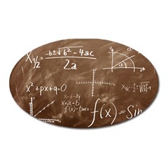 Mathematics Brown Oval Magnet