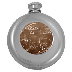 Mathematics Brown Round Hip Flask (5 Oz) by snowwhitegirl