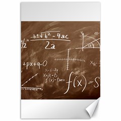 Mathematics Brown Canvas 12  X 18 