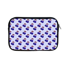 Retro Blue Cherries Apple Ipad Mini Zipper Cases by snowwhitegirl