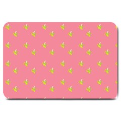 Peeled Banana On Pink Large Doormat 