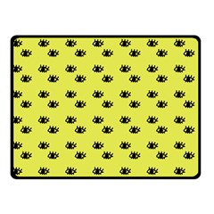 Yellow Eyes Double Sided Fleece Blanket (Small) 