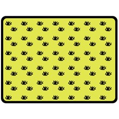 Yellow Eyes Double Sided Fleece Blanket (Large) 