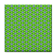 Pattern Green Tile Coasters