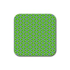 Pattern Green Rubber Coaster (square)  by Mariart