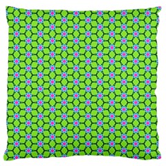 Pattern Green Large Flano Cushion Case (one Side) by Mariart