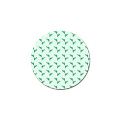 Green Parrot Pattern Golf Ball Marker