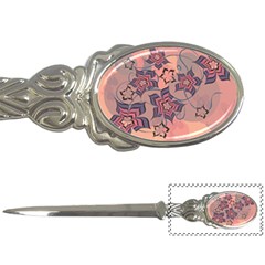 Flowers Orange Purple Warm Letter Opener by Bajindul