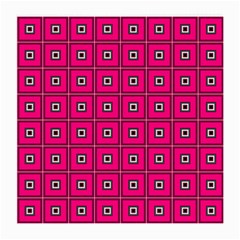 Pink Pattern Squares Medium Glasses Cloth by HermanTelo