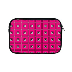 Pink Pattern Squares Apple Ipad Mini Zipper Cases by HermanTelo