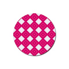 Pattern Texture Rubber Round Coaster (4 Pack)  by HermanTelo