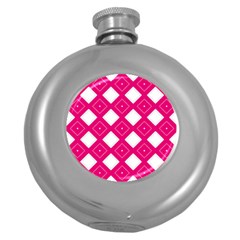 Pattern Texture Round Hip Flask (5 Oz) by HermanTelo