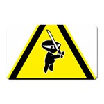 Ninja Signs Symbols Sword Fighter Magnet (Rectangular) Front