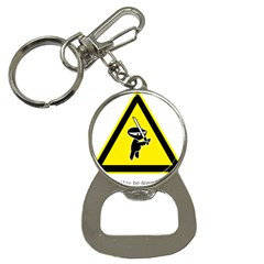 Ninja Signs Symbols Sword Fighter Bottle Opener Key Chain