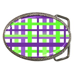 Plaid Waffle Gingham Belt Buckles