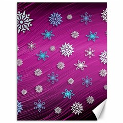 Snowflakes Winter Christmas Purple Canvas 36  X 48  by HermanTelo