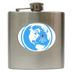 The World Day Of Struggle Against Diabet Hip Flask (6 Oz)