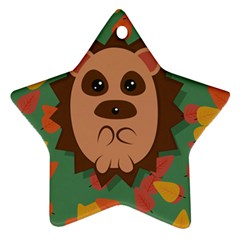 Hedgehog Animal Cute Cartoon Ornament (star)