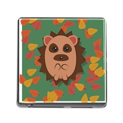 Hedgehog Animal Cute Cartoon Memory Card Reader (square 5 Slot) by Sudhe