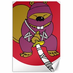 Ninja Beaver Animal Humor Joke Canvas 20  X 30 