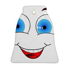 Smiley Face Laugh Comic Funny Bell Ornament (two Sides) by Sudhe