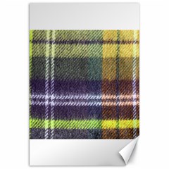 Yellow Plaid Flannel Canvas 20  X 30  by snowwhitegirl