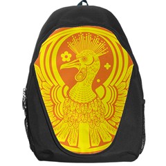 Phoenix Bird Legend Coin Fire Backpack Bag by Sudhe