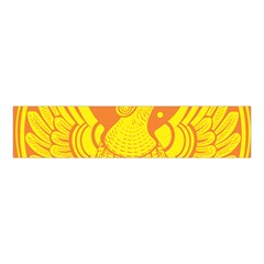 Phoenix Bird Legend Coin Fire Velvet Scrunchie by Sudhe