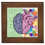 Brain Heart Balance Emotion Framed Tiles Front