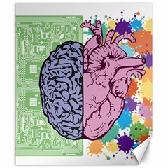 Brain Heart Balance Emotion Canvas 20  X 24 