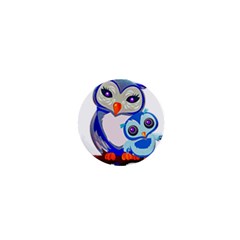 Owl Mother Owl Baby Owl Nature 1  Mini Buttons