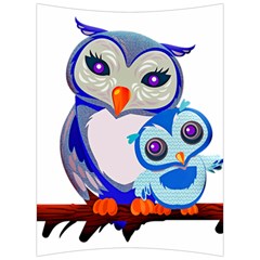 Owl Mother Owl Baby Owl Nature Back Support Cushion by Sudhe