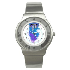 Tattoo Tardis Seventh Doctor Doctor Stainless Steel Watch