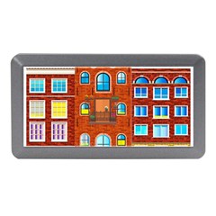 Town Buildings Old Brick Building Memory Card Reader (mini) by Sudhe