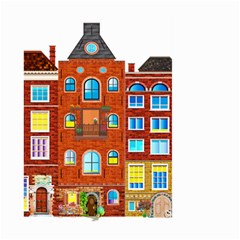 Town Buildings Old Brick Building Large Garden Flag (two Sides) by Sudhe