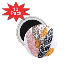 Feather Feathers 1 75  Magnets (10 Pack) 