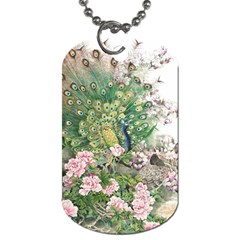 Peafowl Peacock Feather Beautiful Dog Tag (two Sides)