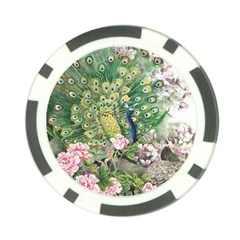 Peafowl Peacock Feather Beautiful Poker Chip Card Guard