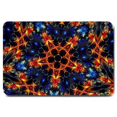 Kaleidoscope Art Unique Design Large Doormat  by Wegoenart