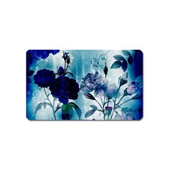 Wonderful Blue Flowers Magnet (name Card) by FantasyWorld7