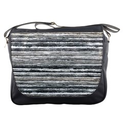 Striped Grunge Print Design Messenger Bag