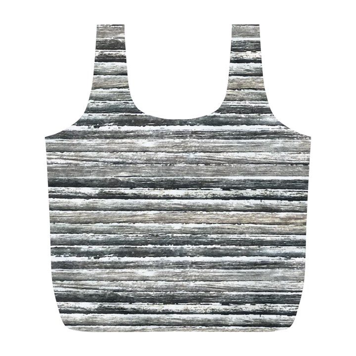 Striped Grunge Print Design Full Print Recycle Bag (L)
