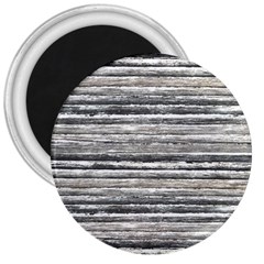 Striped Grunge Print Design 3  Magnets