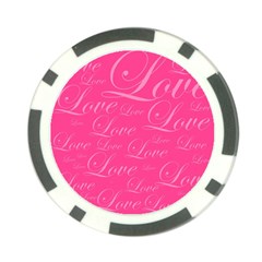 Pinklove Poker Chip Card Guard by designsbyamerianna