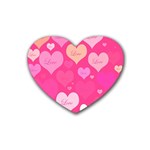 Heartsoflove Rubber Coaster (Heart)  Front