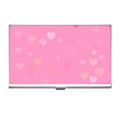 Pinkhearts Business Card Holder