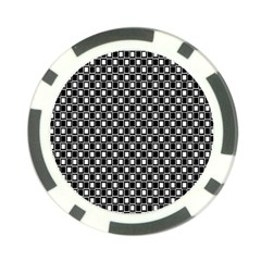 Black And White Boxes Poker Chip Card Guard by designsbyamerianna