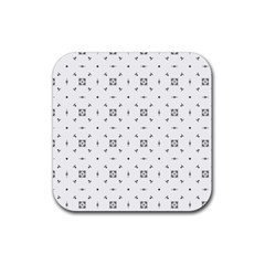 Bw Pattern Iii Rubber Coaster (square)  by designsbyamerianna