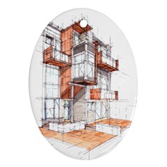 Rag Flats Onion Flats Llc Architecture Drawing Graffiti Architecture Ornament (Oval)